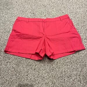 NWT J Crew Chino 5" Shorts Sz 16 Pink Preppy Casual Cotton Summer
